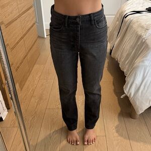 Joe's Jeans washed black jeans